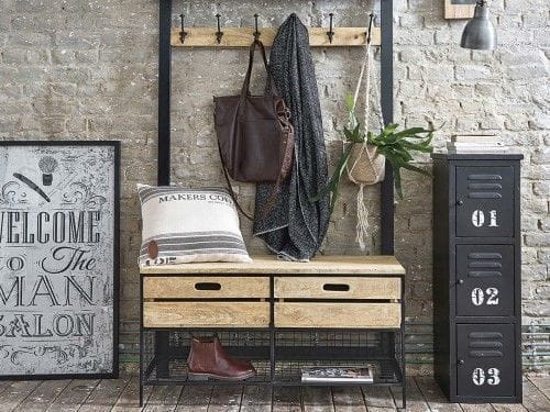recibidor estilo industrial