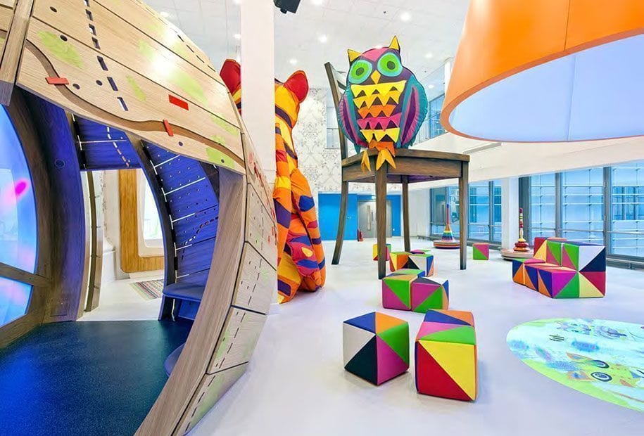 hospital con colores